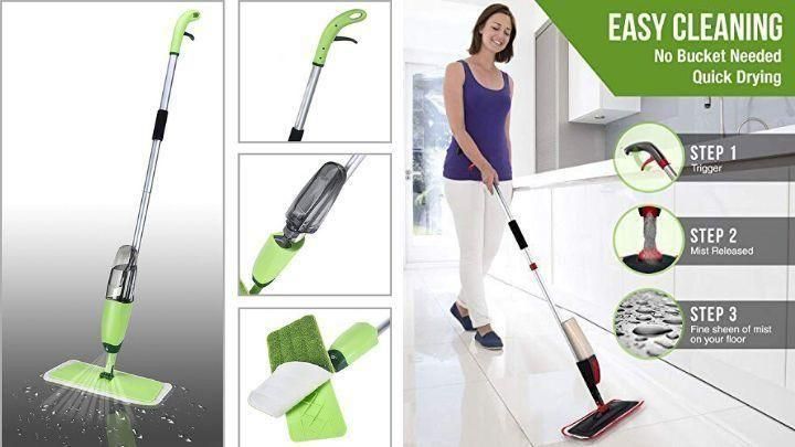 Spray Mop - 360 Degree Handle Wet & Dry
